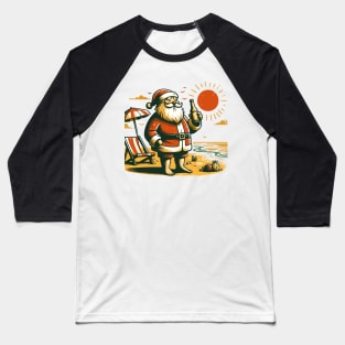 Sunset Santa Baseball T-Shirt